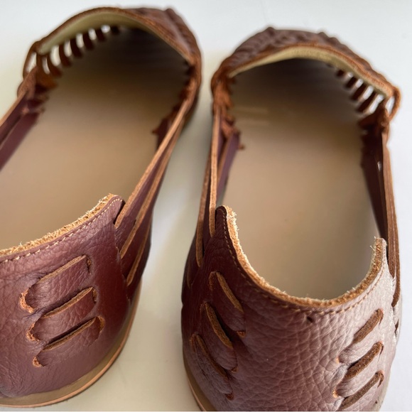 Brown Leather Women's Loafers - Picture 2 of 15